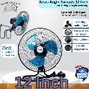 Kipas Angin Besi Tornado Fan 12” 3in1 Wall Fan Hemat Daya Kencang