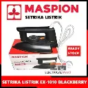 MASPION Setrika Listrik EX-1010 Blackberry - Gosokan Baju EX1010 EX 1010 Murah Garansi Asli SNI