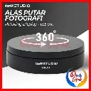 Alat Putar Live Konten Fotografi Rotating Display Stand Base 13cm Mirror TAFFSTUDIO Display Putar