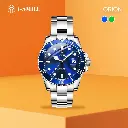 i-SMILE Orion Stainless Steel Original Water Resistant Luxury Jam Tangan Pria Ismile Automatic Luminous Tanggal Aktif Bezel + Box Exclusive