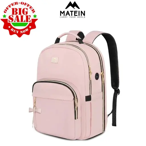 Matein Tas ransel wanita waterproof backpack laptop lucu kuliah tas sekolah korean style M11